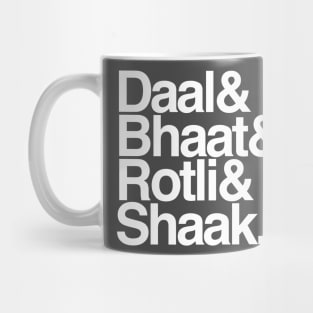 Daal Bhaat Rotli Shaak Mug